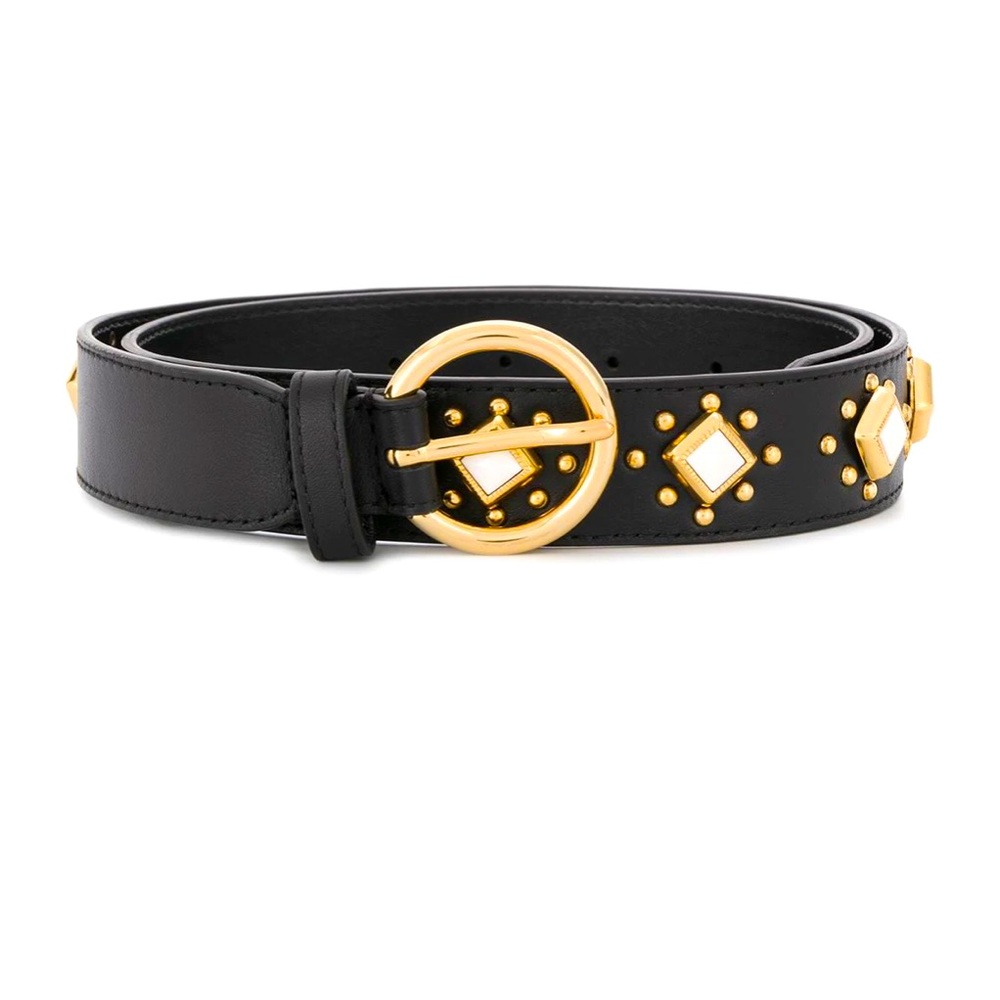 Sandro Talia Black Studded Belt